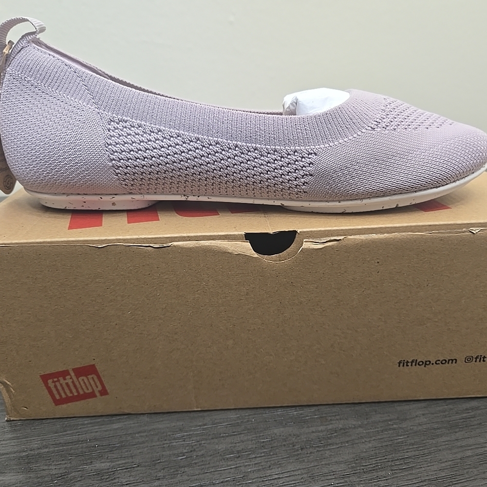 FitFlop Women's Light Purple Knit Flats